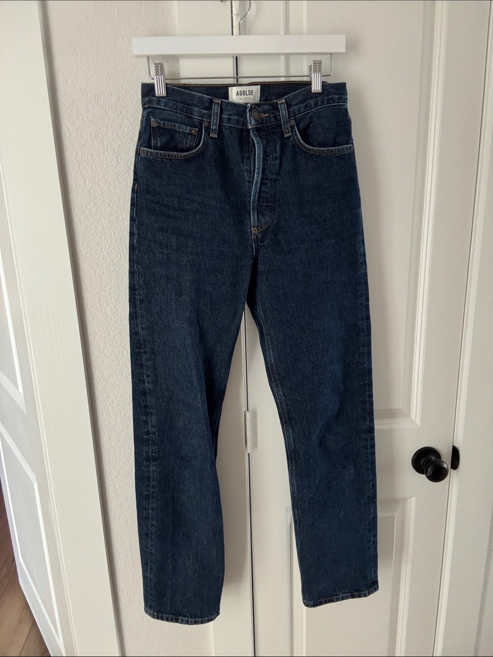 Agolde Indigo Straight Jeans for women